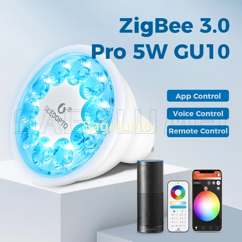 נורת ספוט חכמה GU10 RGB עם Zigbee 3.0