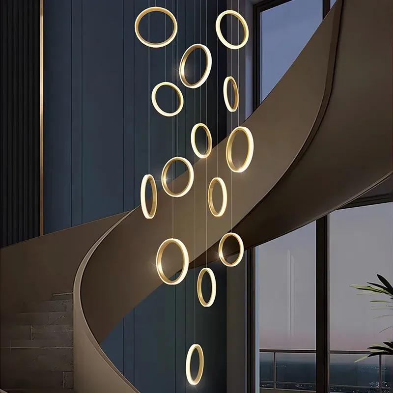 נברשת תלויה מודרנית רב ראשית עם עמעום