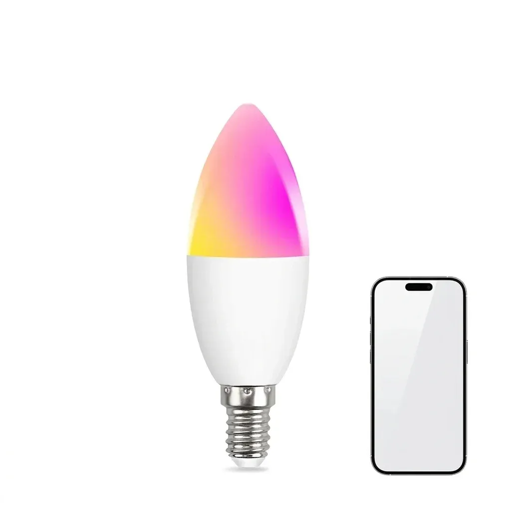 נורת נר חכמה E14 עם צבעים משתנים