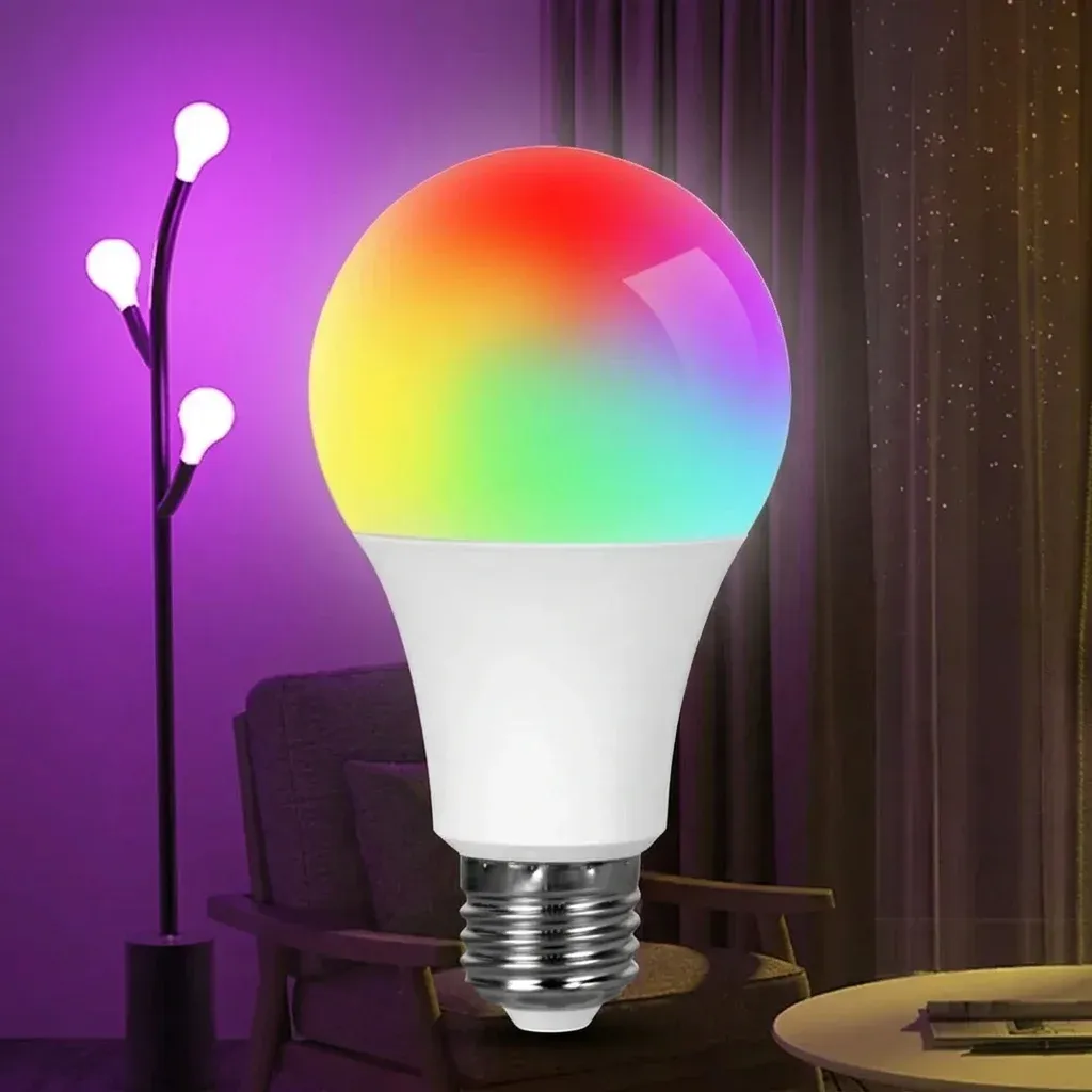 נורת לד חכמה בלוטות' E27 9 ואט בצבעים משתנים